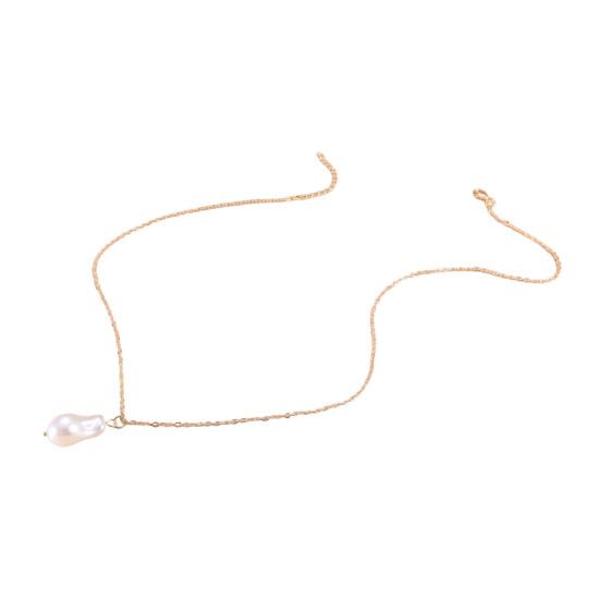 Women Faux Pearl Necklace Earring Bracelet Vintage French Wedding Party Bride Large Fake Baroque Pearl Statement Necklace Jewelry