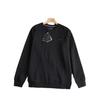 Tommy Men's Embroidered Sweatshirt: Casual, Plain, Plus Velvet Thick Round Neck Pullover