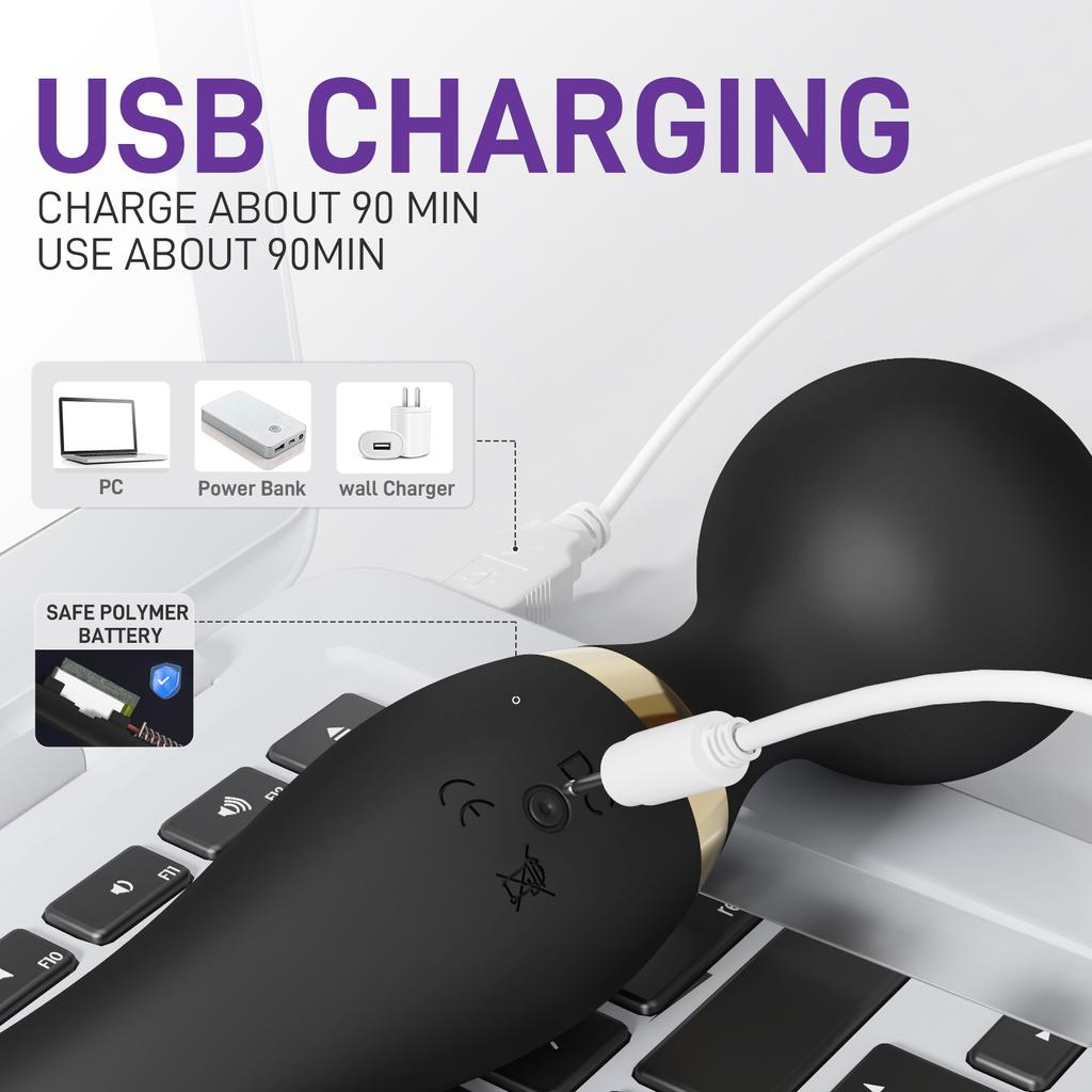 28 Mode Powerful Dildo Vibrator Clitoris Vagina  AV Magic Wand Massager  Anal G Spot Mastrubator Adult Sex Toy for Women