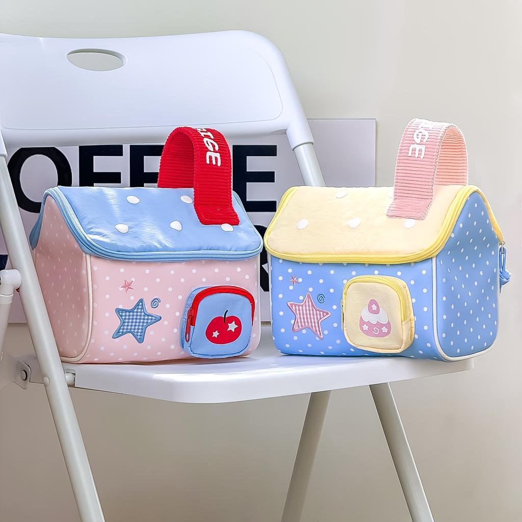 Star Pattern Large Capacity Travel Toiletry Bag Cosmetic Storage Pouch For Makeup Sanitary Pad Lipstick Skincare Organizer