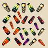 Halloween Press On Nail 24PCS Blush Detachable Artificial Nail -Light ABS For Women Party