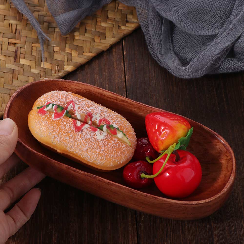 Boat Shaped Salad Bowl Oval Sushi Snack Plate Multipurpose Dried Fruits Serving Tray  Vegetables