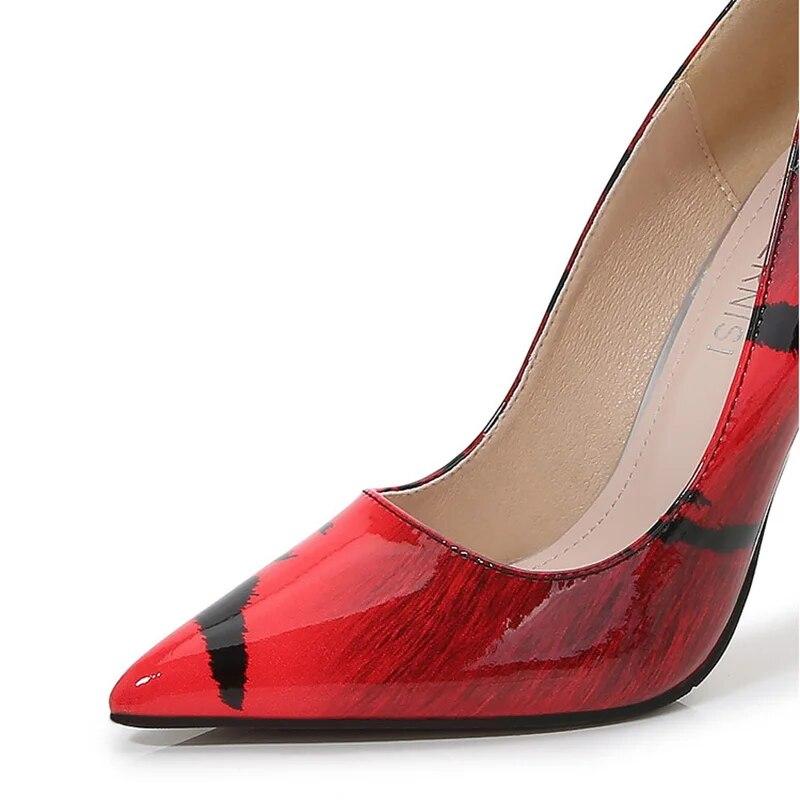 Dámské noční klub Sexy barevné Banquet Party Catwalk Módní Pracovní obuv 12cm podpatek WZ