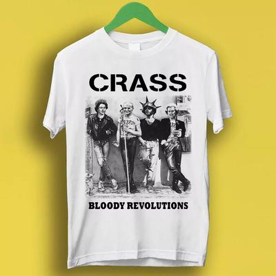 Blutige Revolutionen Crass Punk Rock Musik Band Lustiges Top Geschenk T-Shirt P1555