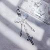 Cross Bowknot Angel Wing Charm Pendant Hanging Decoration for Keys Bag Purse