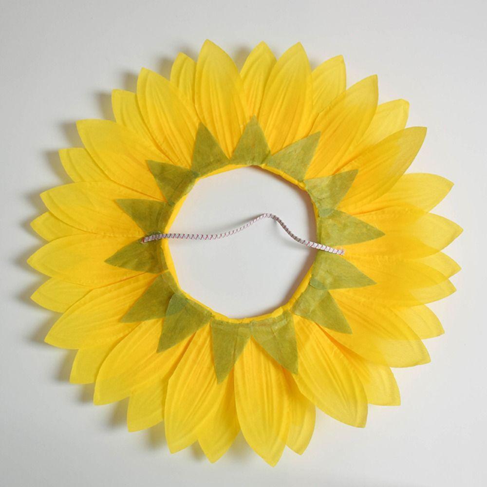Dress Up Sunflower Headgear Yellow Sunflower Hat Headpiece Party Sunflower Hat  Dance Performance