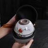 Japanese-Style Ru Kiln Travel Tea Set, Natural Opening Can Raise One Pot And Two Cups, Portable Ceramic Express Cup