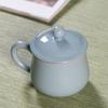 Longquan Celadon Büro Tasse Haushaltstasse Ge Ofen Offenes Stück Teetasse Keramik Teetasse Persönliche Wasser Tasse mit Deckel