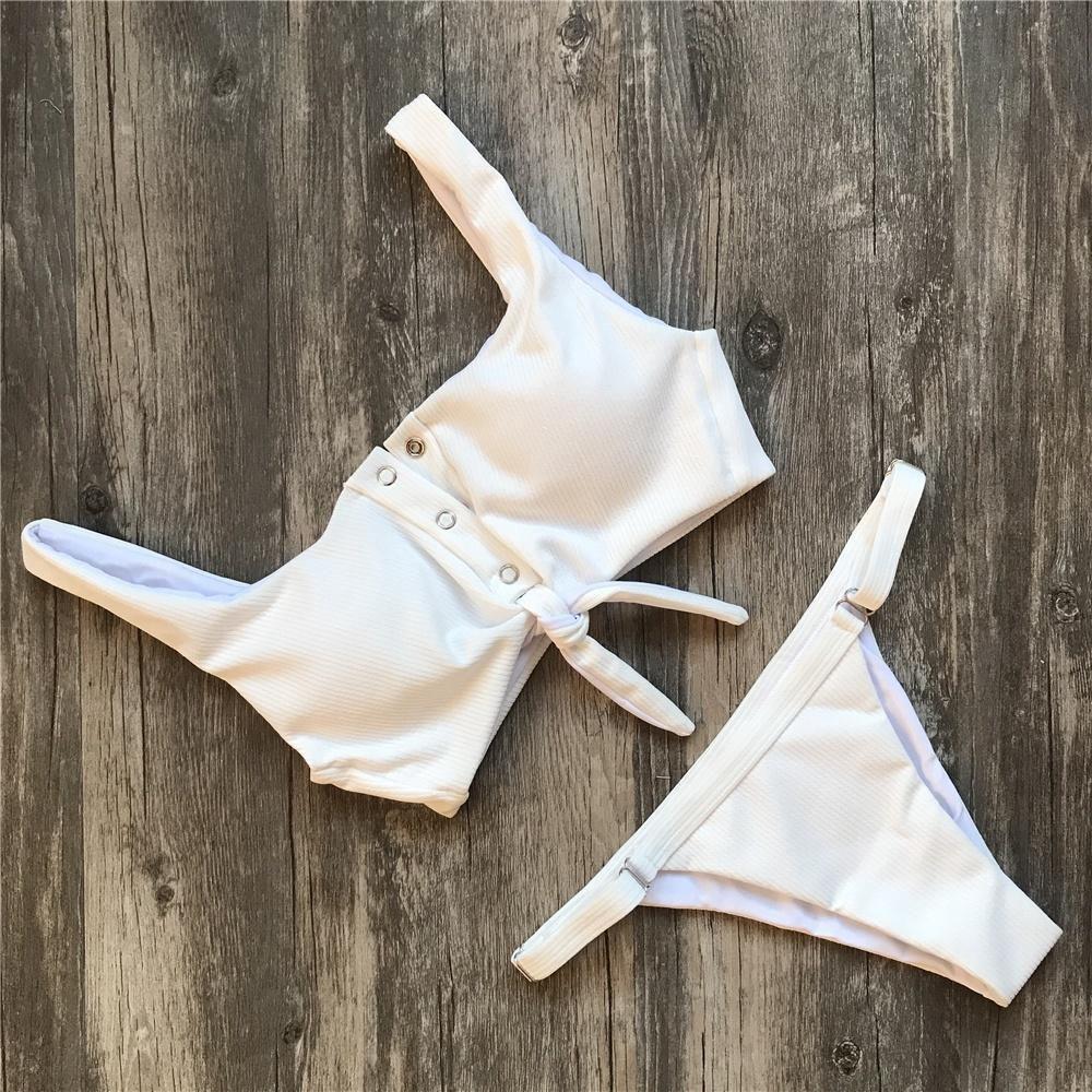 Premium Quality Women Sexy V Neck Swimsuit Bikini Sets With Timeless Design For Beach Sport