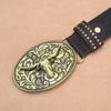 New Retro Men's Belt with Rivets and Embossed Design Men's Fashionable Pants Belt, Men's Belt