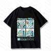 2026 Summer Hatsune Miku Vocaloid Chibi 4 Panel Print Unisex Anime Casual Short Sleeve Women And Men T-shirt
