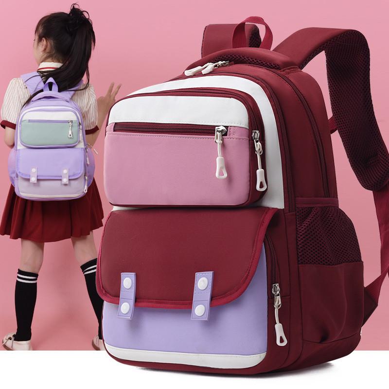 Adorable Unisex Colorful Nylon Cartoon Backpack Ideal For Kindergarten And School