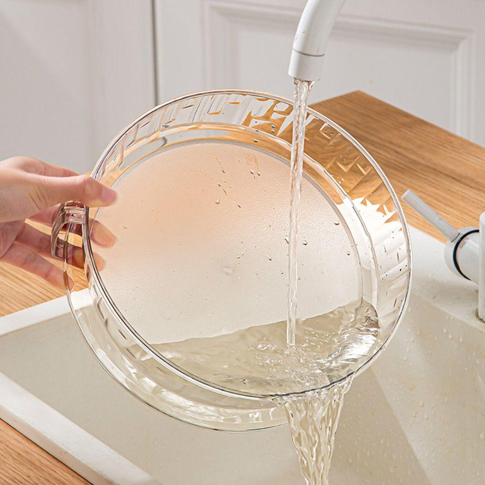 Transparent Microwave Splatter Guard Heat-Resistant Food Plates  Vegetable and Fruit