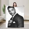 Weiche Decke Camping Maluma Rapper Bedruckte Bettwäsche Überwürfe Flanell Tagesdecke Für Sofa Stuhl Grafische Schlafsofa Abdeckung