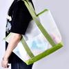 Große durchsichtige Umhängetasche Wasserdichte PVC-Strandtasche Wasserfestes Festival-Tasche Einkaufen