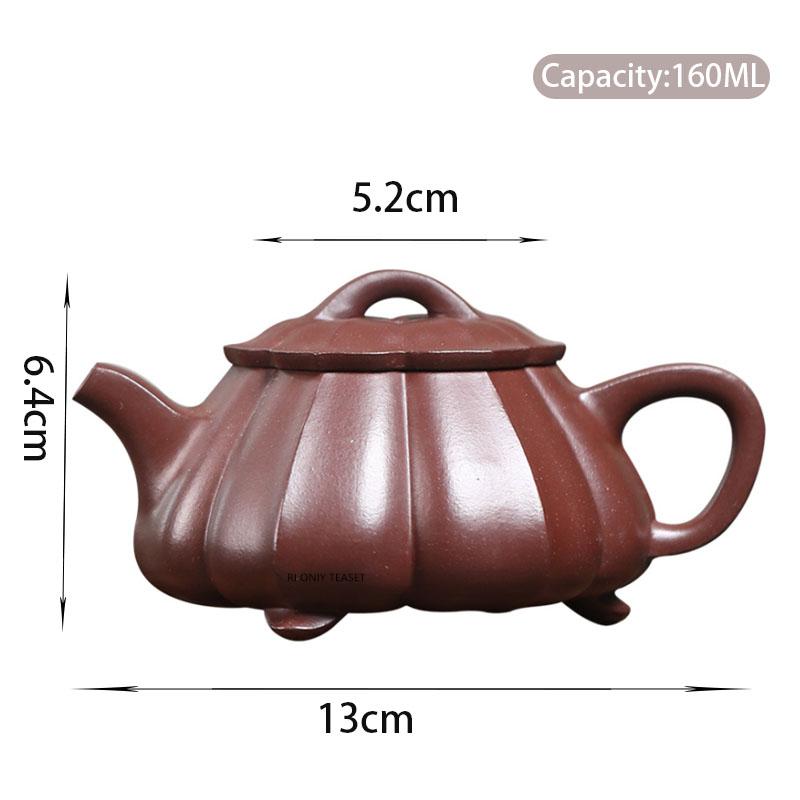 

160ml Chinese Yixing Purple Clay Teapot Beauty Tea Infuser Kettle Creative Handmade Zisha Tea Pot Household Tea Set Teaware