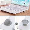 Set mit 4 tragbaren Kühlpads für Notebooks, mit rutschfesten Matten und Laptopständern, entwickelt zur Verbesserung der Kühlung und Stabilität.