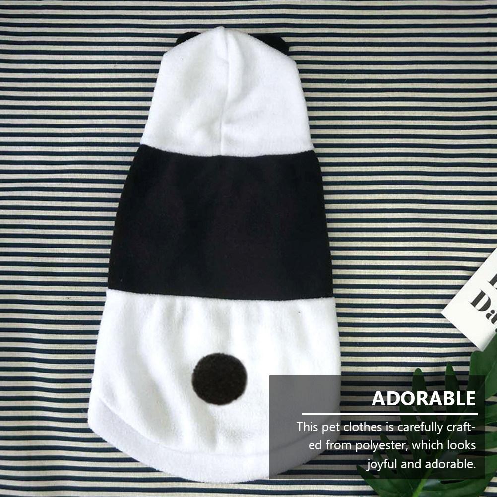 1Pcs Pet Costume Autumn Winter Dog Clothes Easy Clean Soft Pet Clothes Panda Shaped Costume