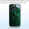 Dark Green Starry Sky Pattern Tempered Glass Black Phone Case For iPhone 11 12 13 14 15 16 17 Pro Max 17 Air 7 8 Plus XS X Cover