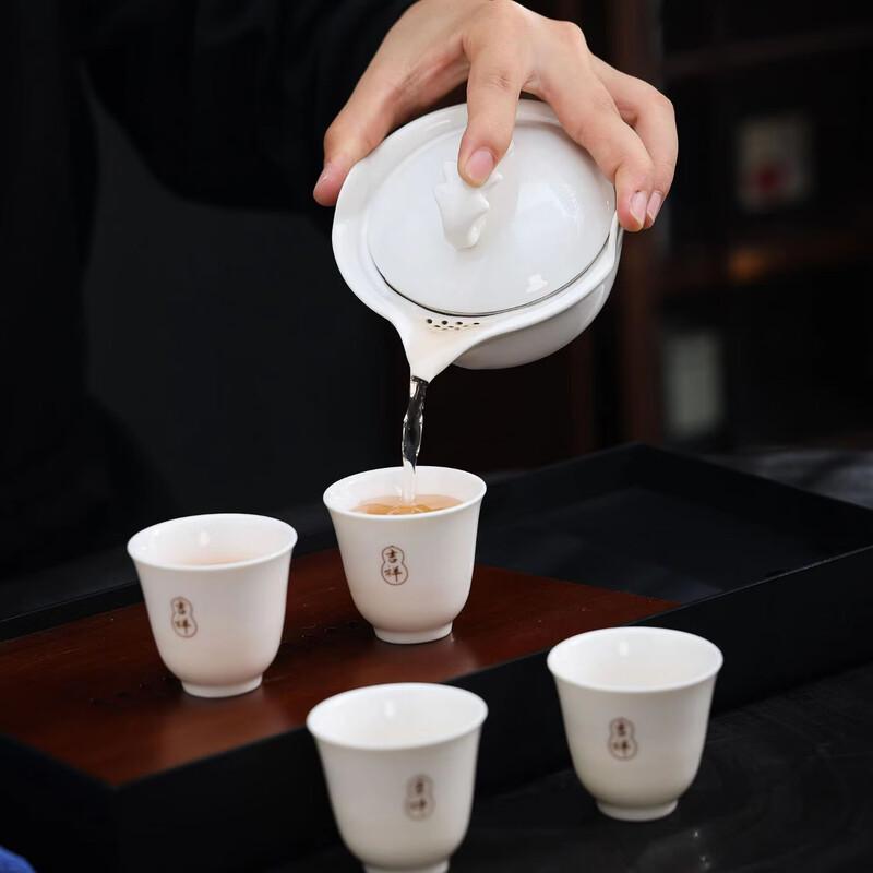 Hongyu Auspicious 9-Piece Ceramic Tea Set