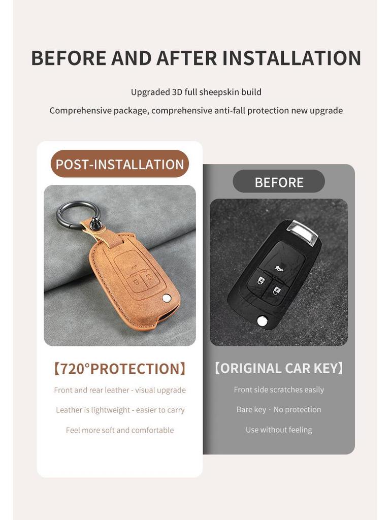 Chevrolet Key Cover for Cavalier, Cruze, Malibu, Trax, Sail, Aveo