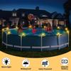 6Pcs Waterproof Fence Decorative Accessories LED Solar Outdoor Lights  for Swimming Pool