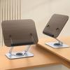 Book Stand Foldable   Book Holder with 360 Degrees  Rotating Base Elastic Clips for Recipe Tablet Laptop