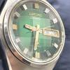 Used [Working Item] SEIKO Roadmatic Automatic Cut Glass 5606-7300 Seiko Watch Green Dial Vintage