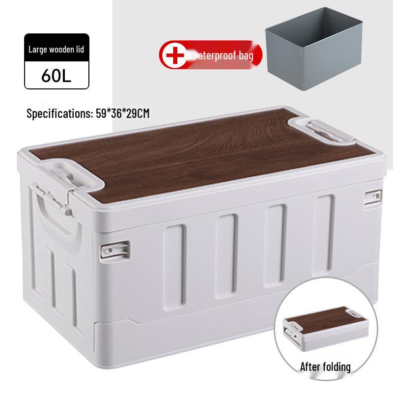 Vehicle Trunk Organizer: Car Interior Storage Box and Tail Box Case for Practical Item Collection.