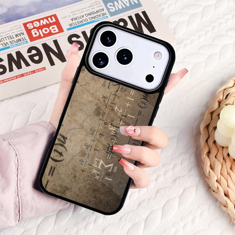 Math Formulas of Rubber Equations Phone Case For IPhone 17 16e 15 14 13 12 11 Pro Max Air Mini Soft Protective Cover