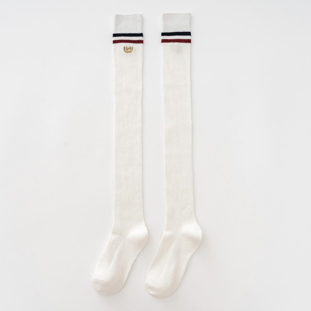 Chaussettes montantes pour le printemps et l'automne, Chaussettes au-dessus du genou, Chaussettes longues au-dessus du genou pour filles, Style écolier
