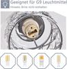 Lampe suspendue - NETTLIFE - 3 flammes 120cm - Verre - Métal - Culot G9