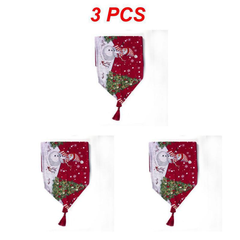 Weihnachts-Tischläufer Frohe Weihnachten Dekoration für Zuhause Tisch 2024 Weihnachts-Ornament Navidad Notal Noel Frohes Neues Jahr Geschenke 2025