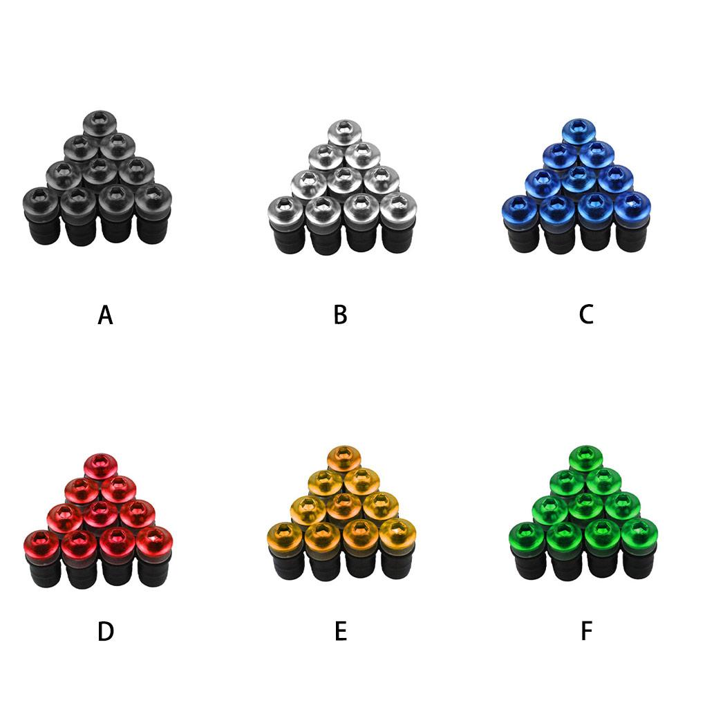 10 Windshield Screw Nut Motorbike Windscreen Bolts Assorted Kit Motorcycles Repair Upgrade Modified Spare Parts
