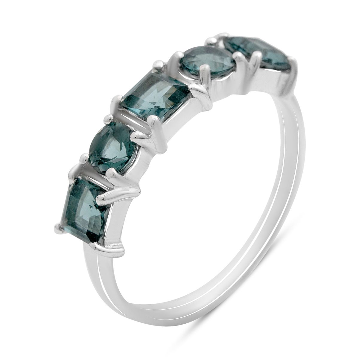 

Silver ring with London Blue topaz 1.283ct, item weight 2.37 g (2204633) 17 синій
