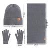 Set 3 Pezzi Inverno Cappello Lavorato a Maglia Sciarpa Guanti