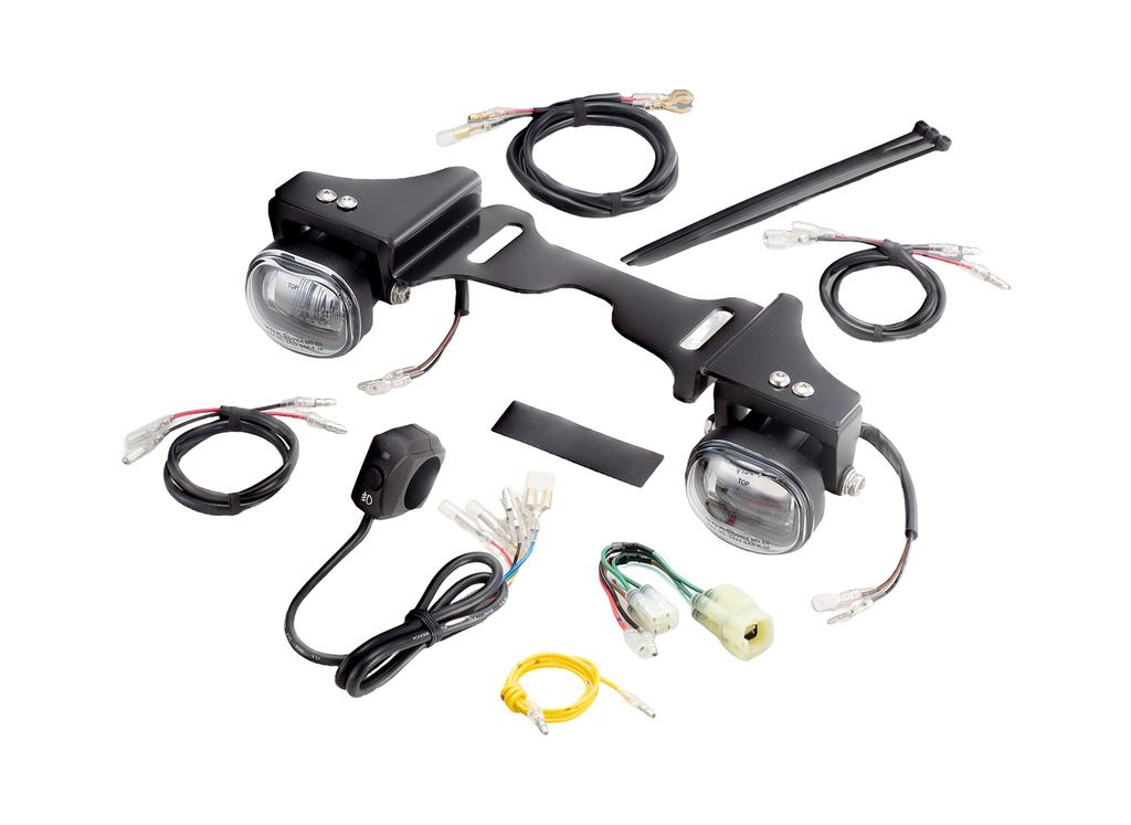 Kijima Motorcycle Parts Fog Lamp Kit LED Auxiliary Light Rebel Waterproof IP67 x 2 3000K Yellow 1100/DCT ('21-) 7.3W 205-6160Y
