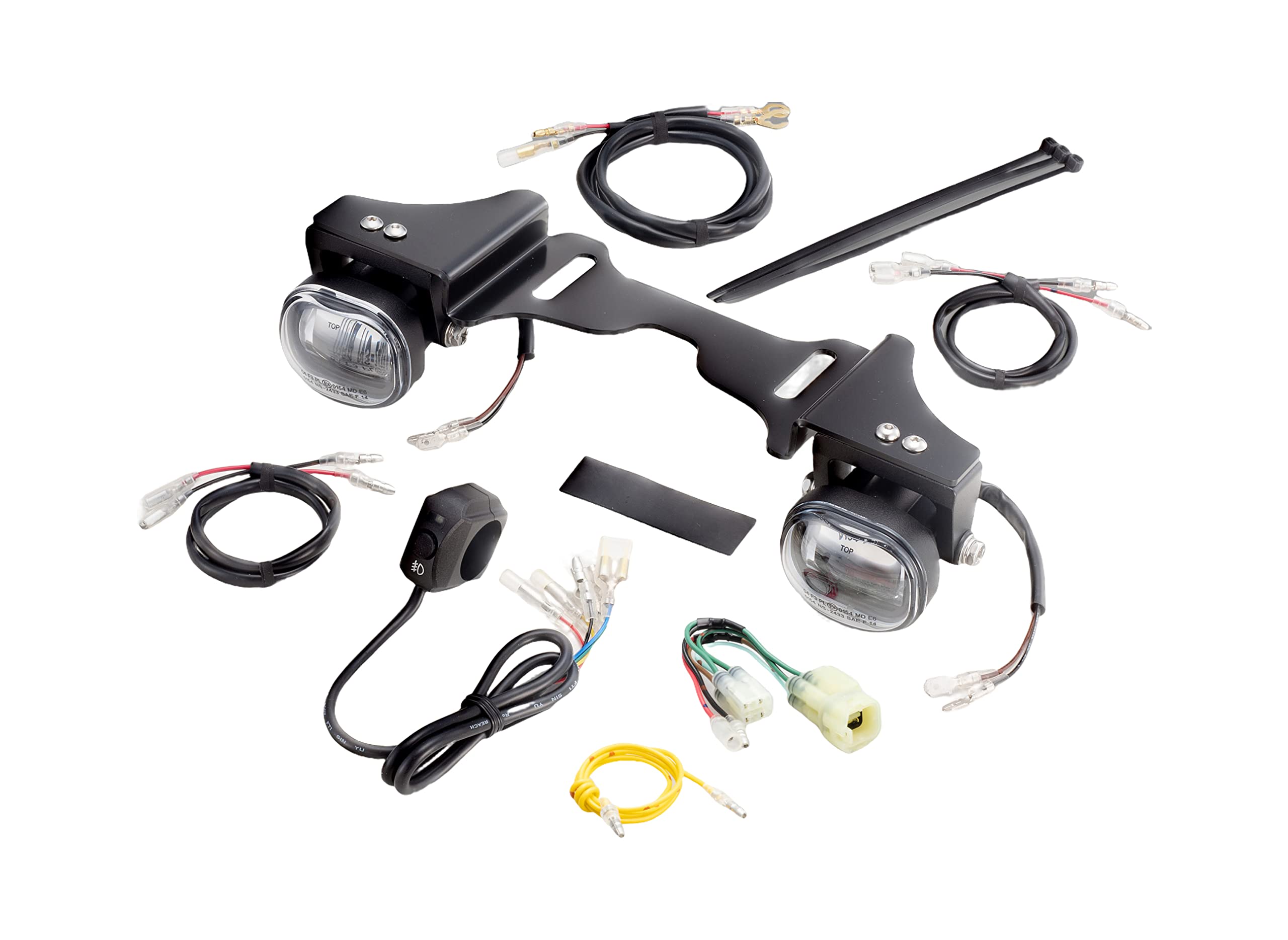 

Kijima Мотоциклетні Запчастини Комплект Протитуманних Фар Світлодіодна Додаткова Фара Rebel Малого Типу Водонепроникна IP67 18Вт Біла 1100/DCT (2 світла) 5000-6200K 205-6160 білий