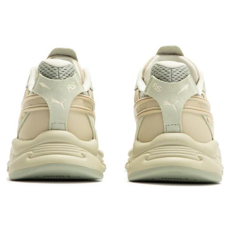 Puma Rs-Connect Desert Fabric Leather Sports Comfort Low-Top Lifestyle Shoes Unisex Shoes Beige Green 387730-02