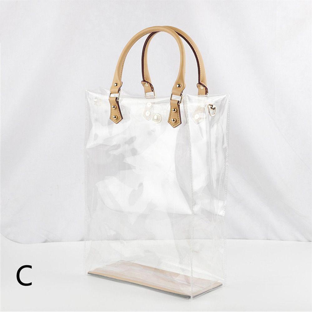 DIY PVC Tote Bag Large Capacity Handmade Handbag Making Kit Clear Gift Bag Travel