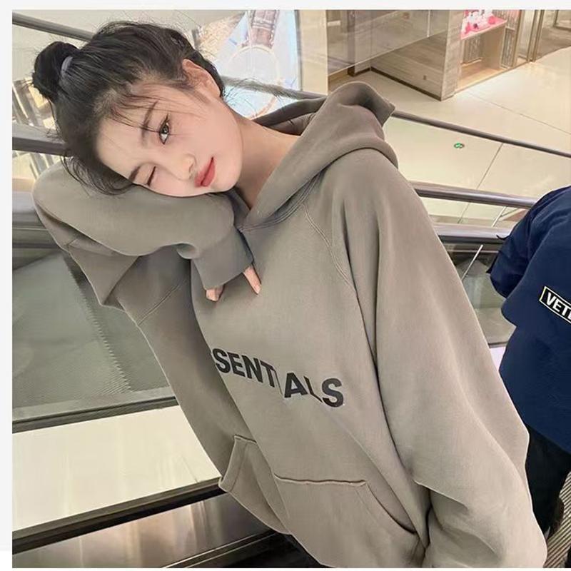 Essentials Sudadera con capucha gruesa para hombre y mujer, ropa