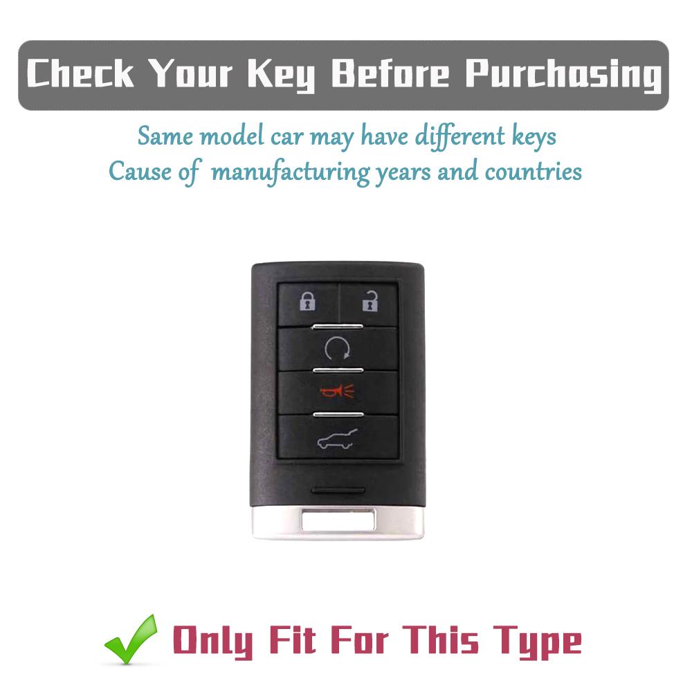 Car Key Case Cover For Cadillac Cts Ats 28T Ctsv Xts Dts Sls Srx Escalade Chevrolet C7 Corvette Tpu Anti-Scratch Bag Key Chain