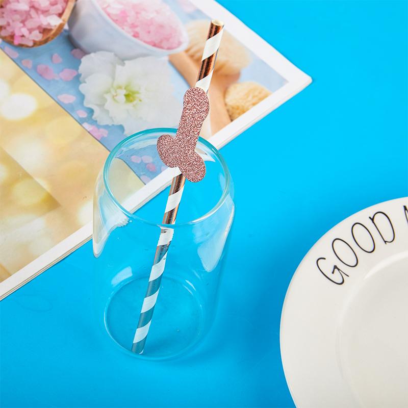 6ks/sáček Dekorace na rozlučku se slámou Jednorázové nádobí Dekor