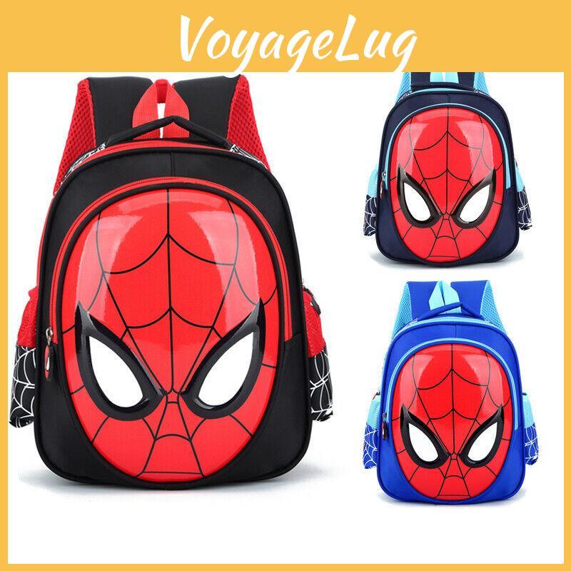 Spiderman 3d Usa School Bag Backpack Three Colors Boys Kids Children Gifts Boys