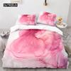 Colorful Marble Printed Pattern Bedspread Cover Package Microfiber Geometric Art Abstract Bed Cover Package King Dimension Queen Size For Girls Kids