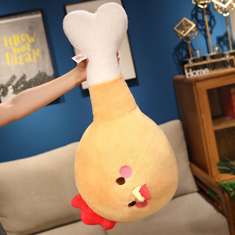 Cartoon Simulated Chicken Legs Treasure Doll Chicken Plush Toy Doll Girl Sleeping Pillow Cushion Gift