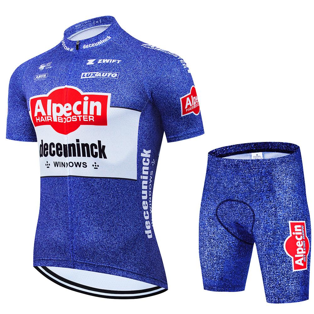 Alpecin Road Cycling Equipment Short Sleeve Overalls Cycling Suit Team Edition Quick Dry Rider