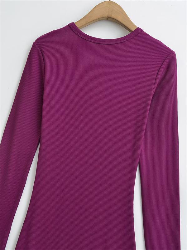 American Style Mermaid Dress: Round Neck Fleece, Long Sleeve, Slim Fit, Sexy Hip-Hugging Design for Women