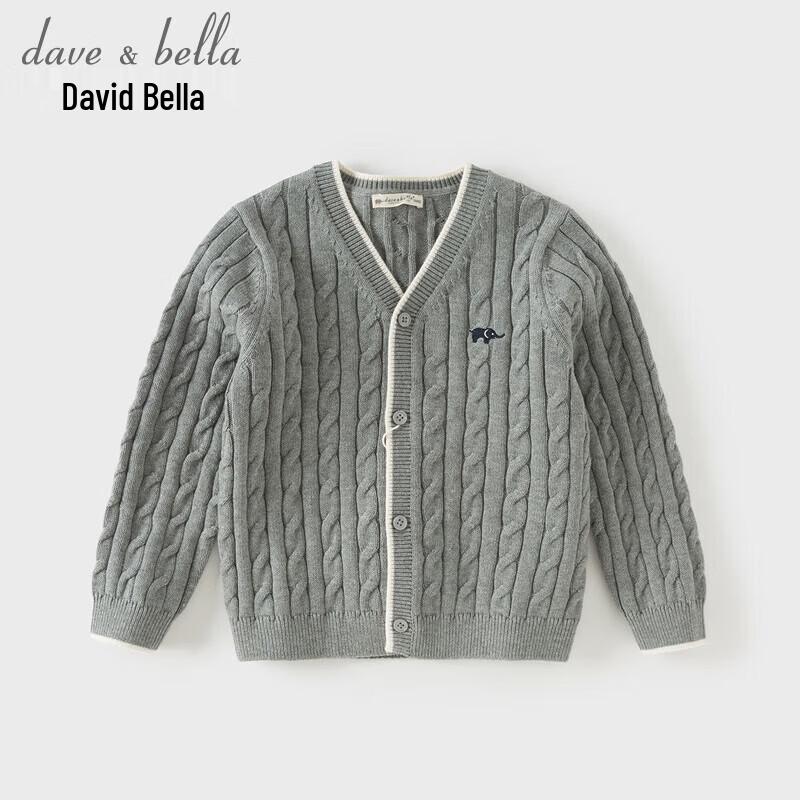 

DAVE&BELLA Kids Anti-Static Cotton Knit Cardigan 100cm