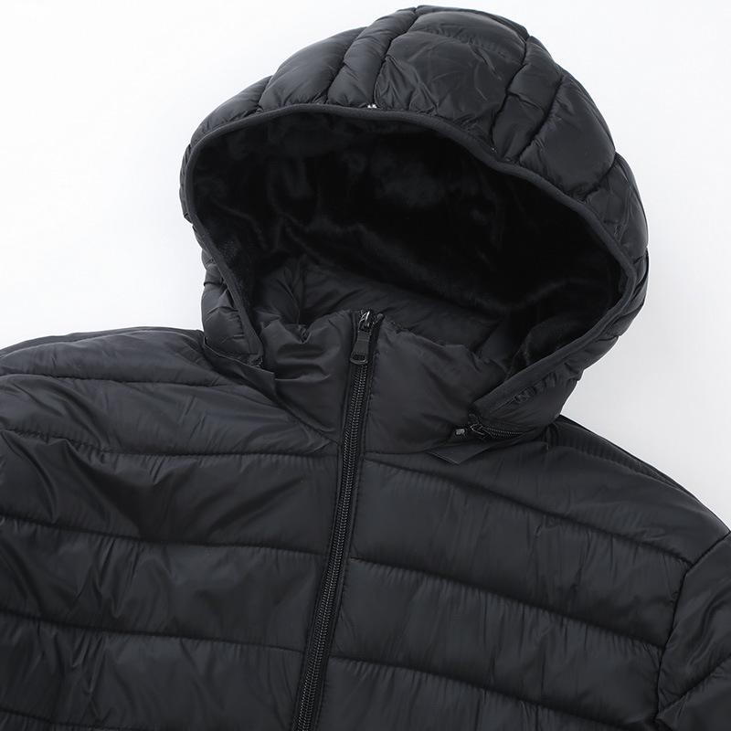 2025 Men's Lightweight Hooded Cotton Jacket - Winter Style, Fashion-Forward, Perfect for Running, Casual, and Thin Yet Warm.